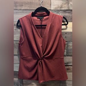 Fall burnt orange casual dress shirt